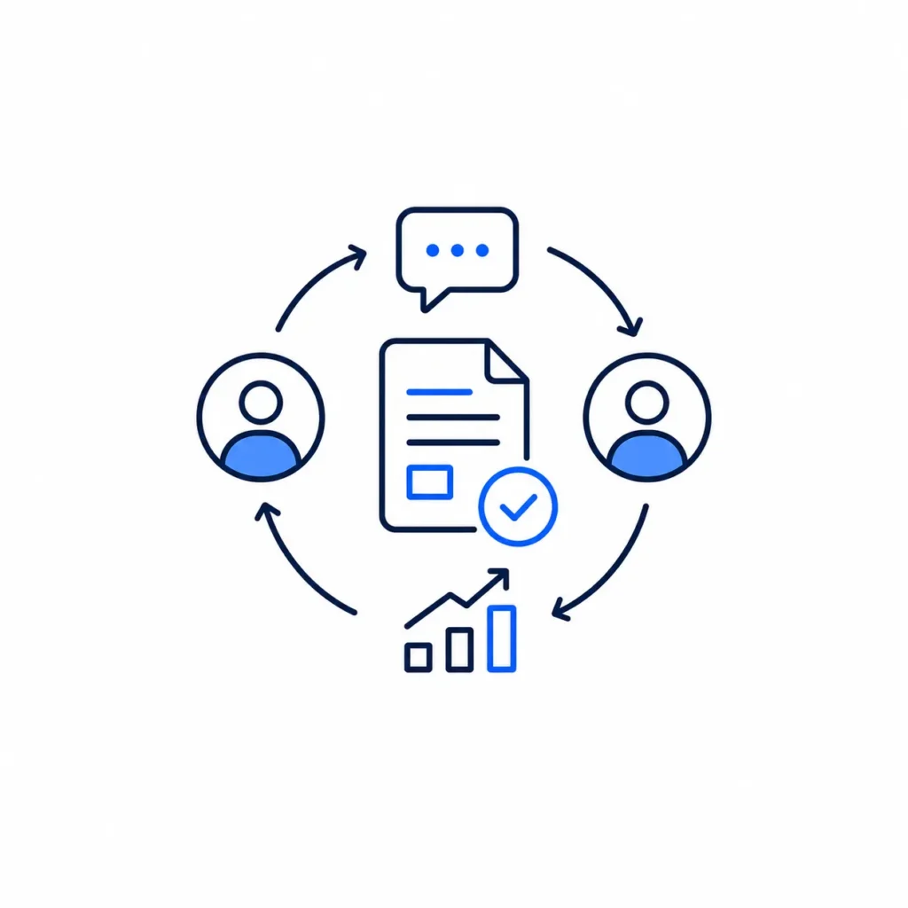 Practical content marketing skills and continuous learning icon