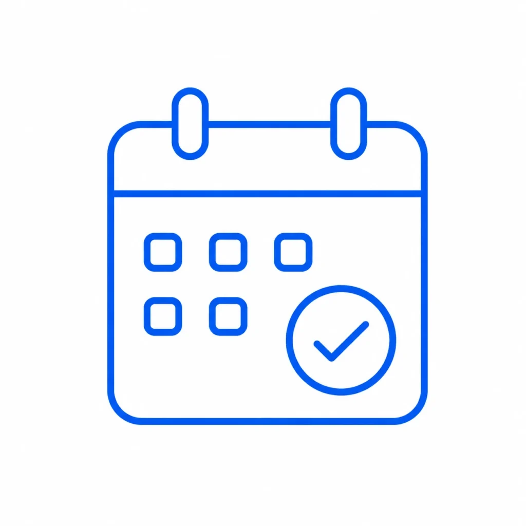 Availability calendar icon showing openness to internships, freelance work, and collaboration opportunities
