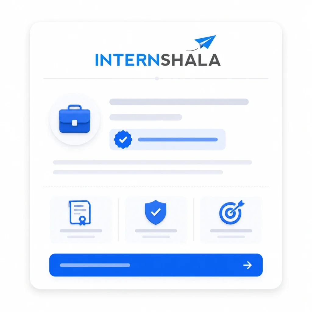 Internshala content marketing training certificate representing practical industry-focused learning.