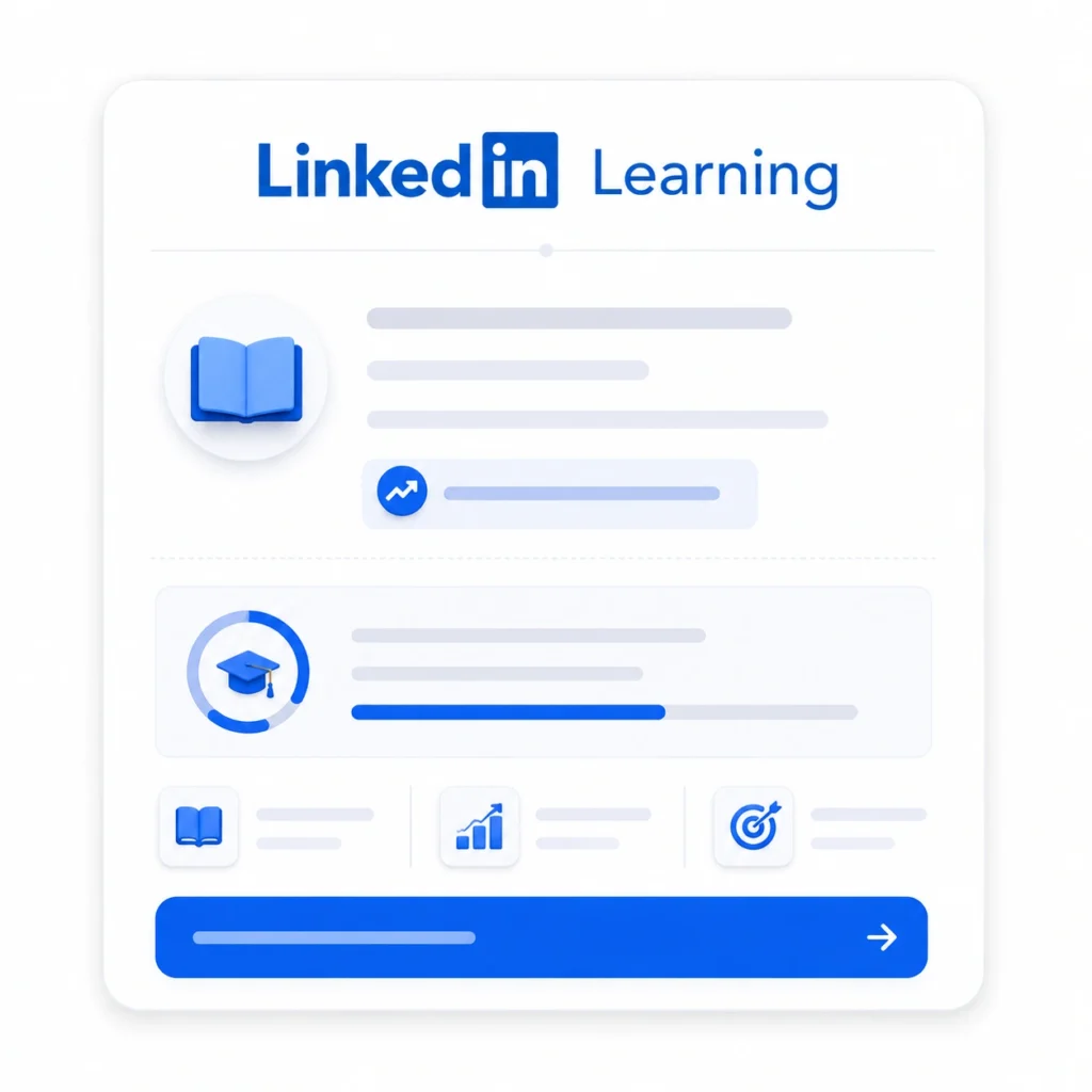 Professional learning platform representing continuous education in content marketing, SEO, AI tools, and digital marketing.
