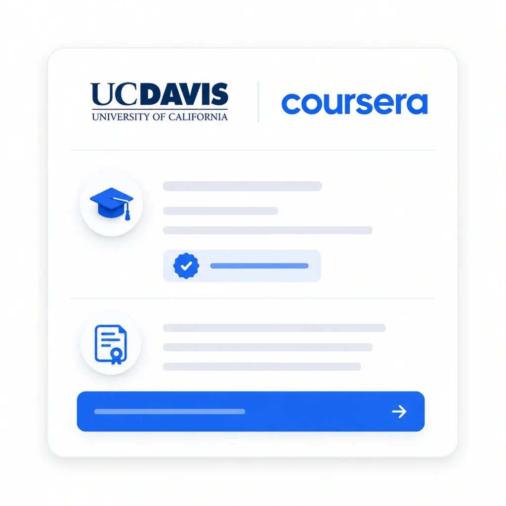 UC Davis Content Marketing certification showcasing structured learning and professional content marketing education.